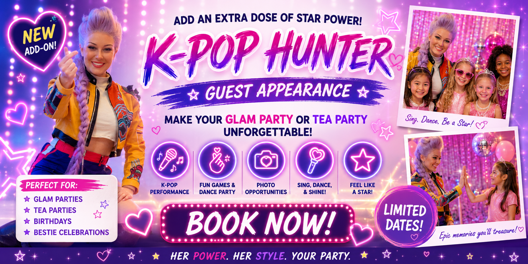 k pop demon hunter party